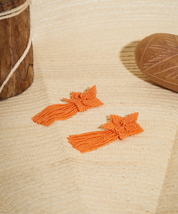 Aretes Largos De Flores