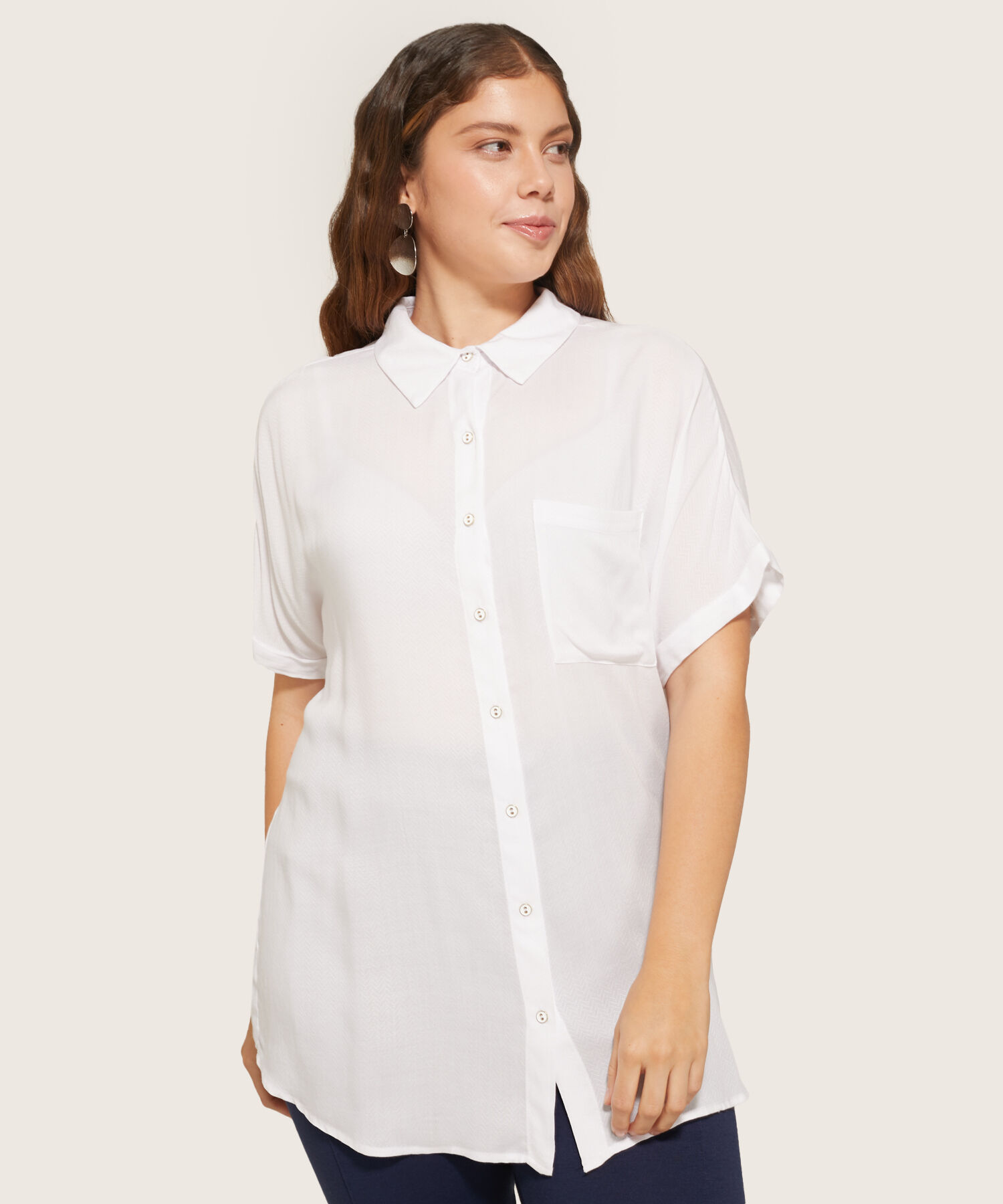 Camisa Manga Corta Unicolor