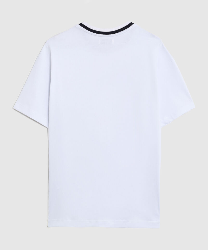 Camiseta Con Cuello En Contraste Para Hombre