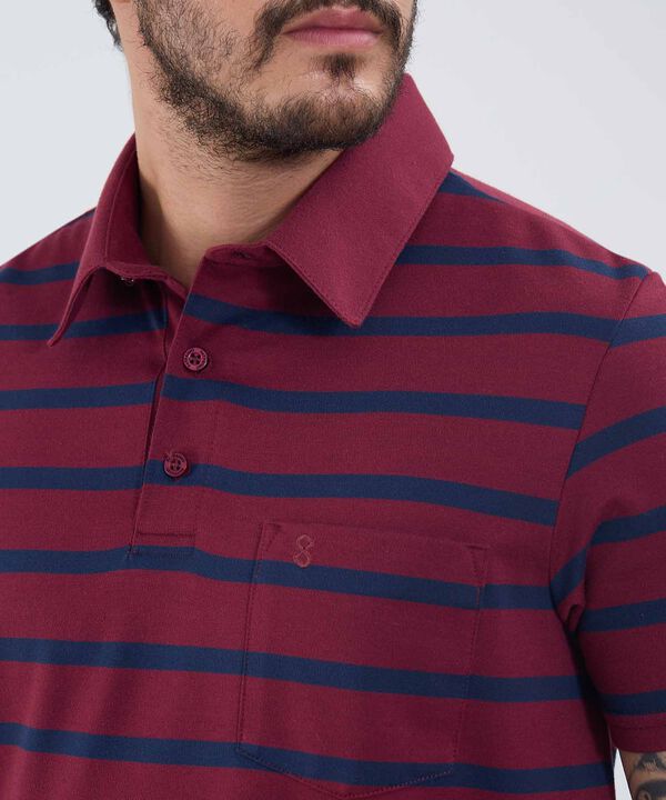 Polo Cuello Duro A Rayas image number null