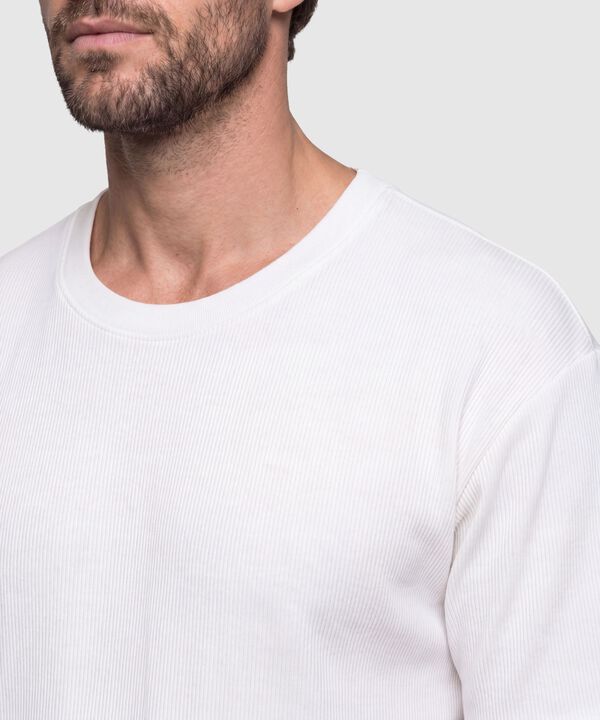 Camiseta Texturizada Manga Corta Para Hombre