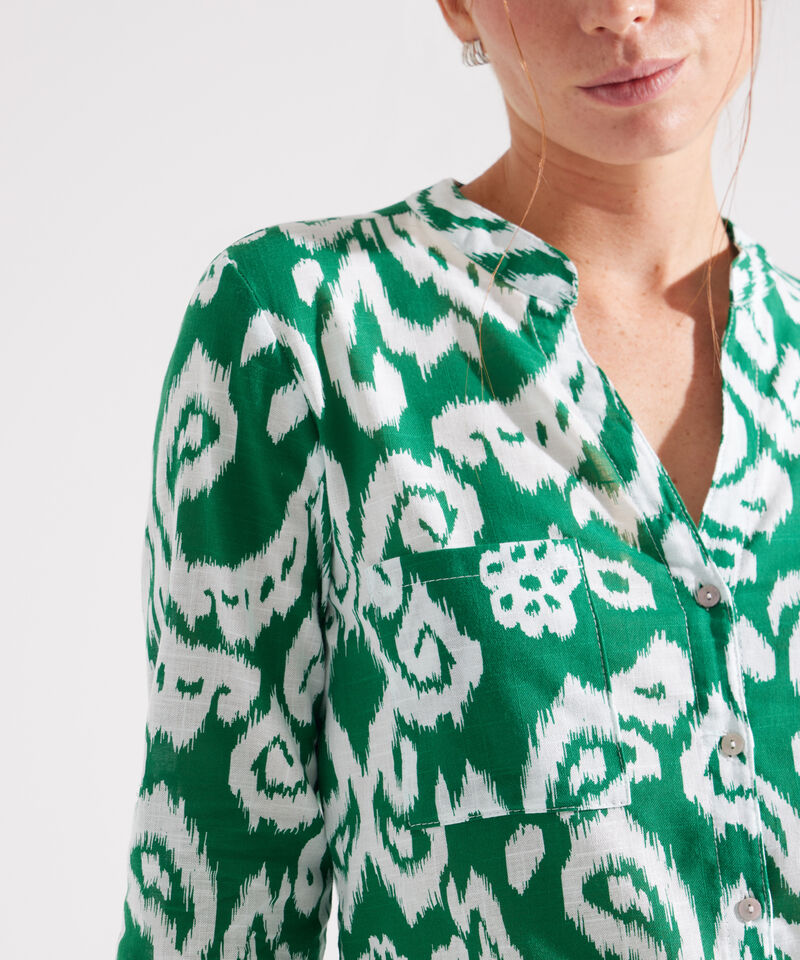 Blusa Manga Larga en Lino