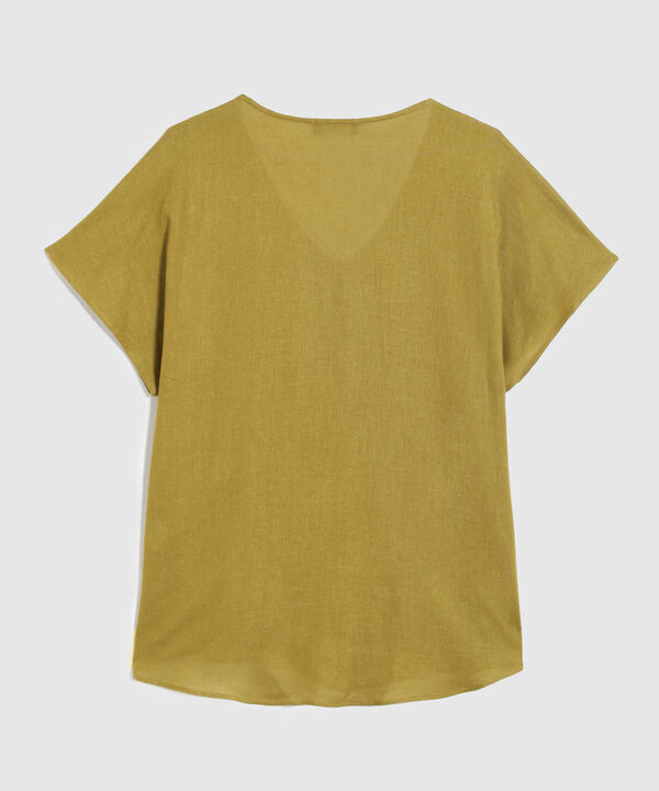 Blusa Manga Corta Unicolor image number null