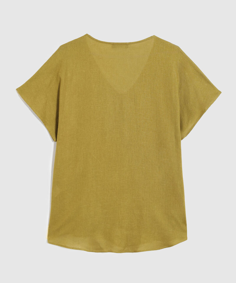 Blusa Manga Corta Unicolor
