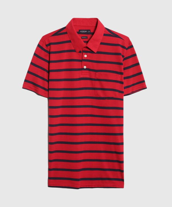 Polo Cuello Duro con Franjas image number null