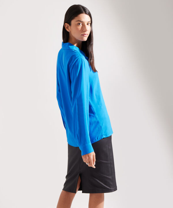 Camisa Manga Larga con Cuello Camisero