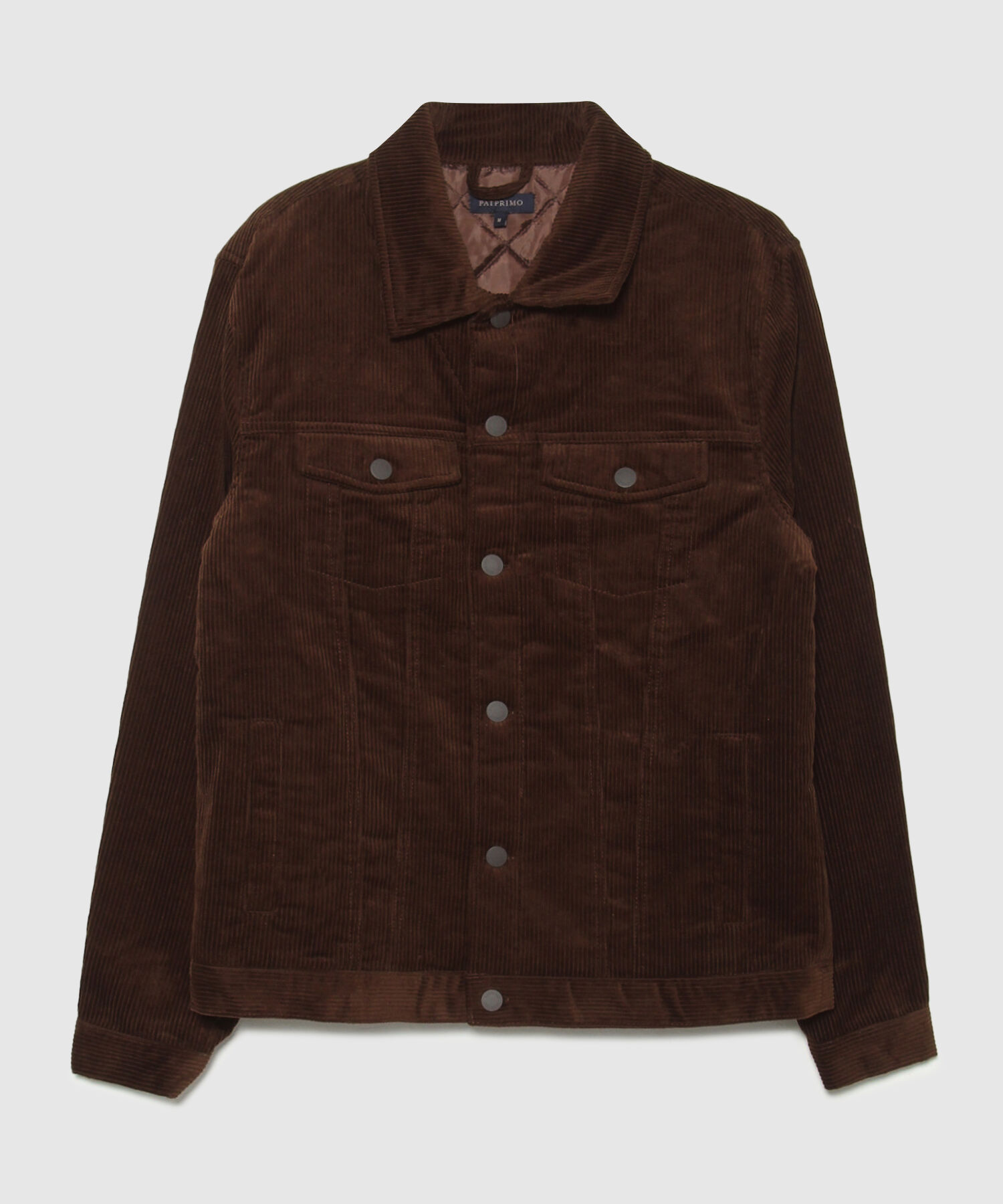 Chaqueta Truker Tejido De Pana Y Acolchado Interno