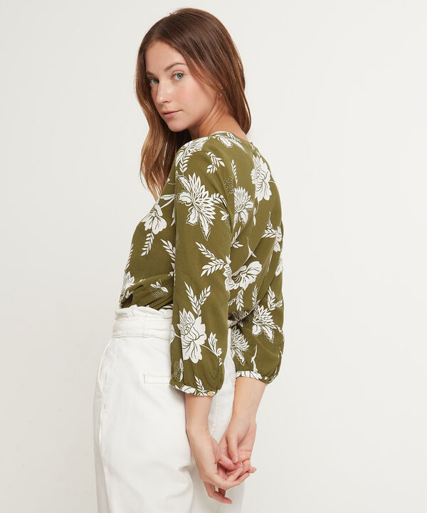 Blusa Manga 3/4 Estampada