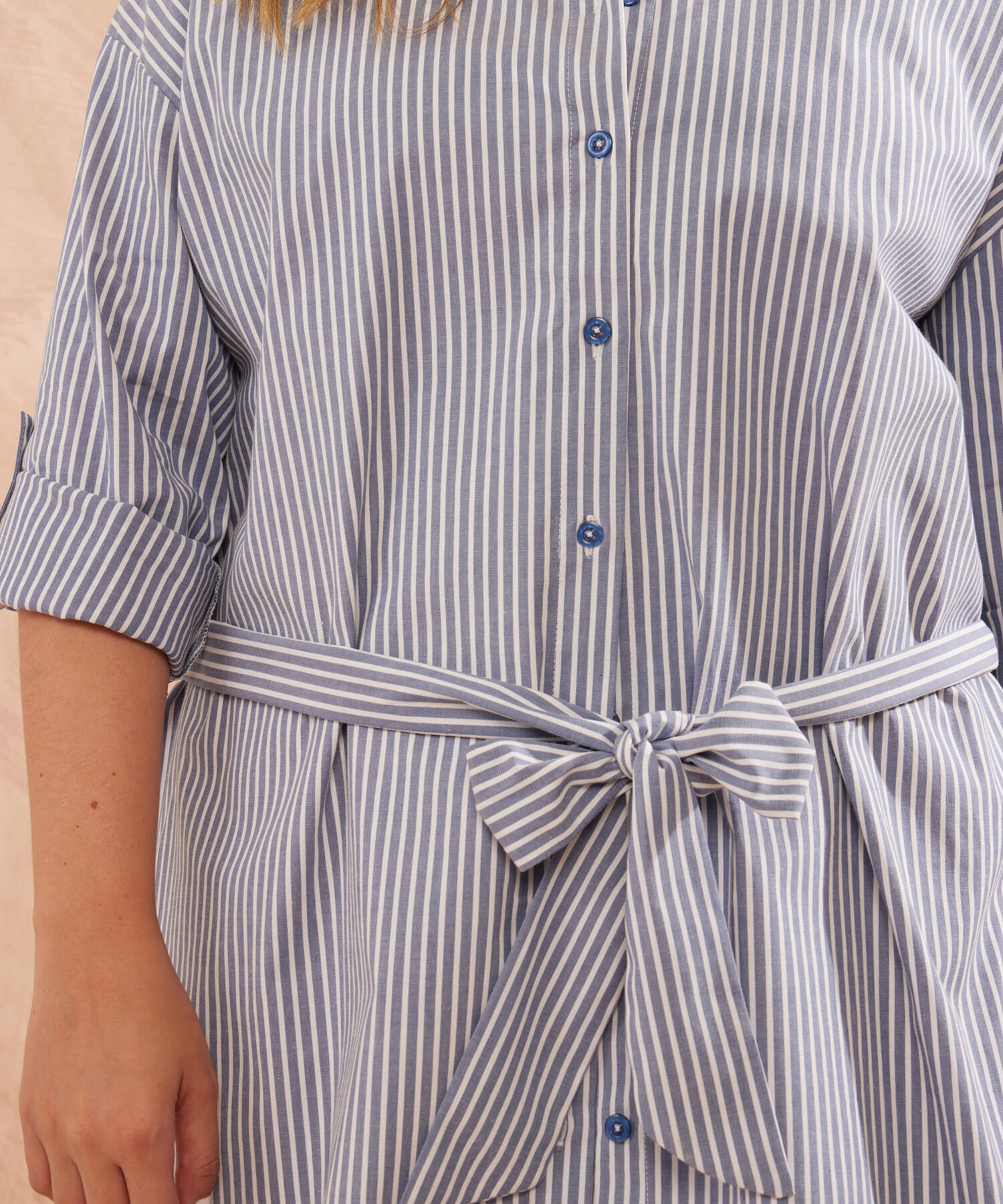 Camisa Preteñida Con Cinturón