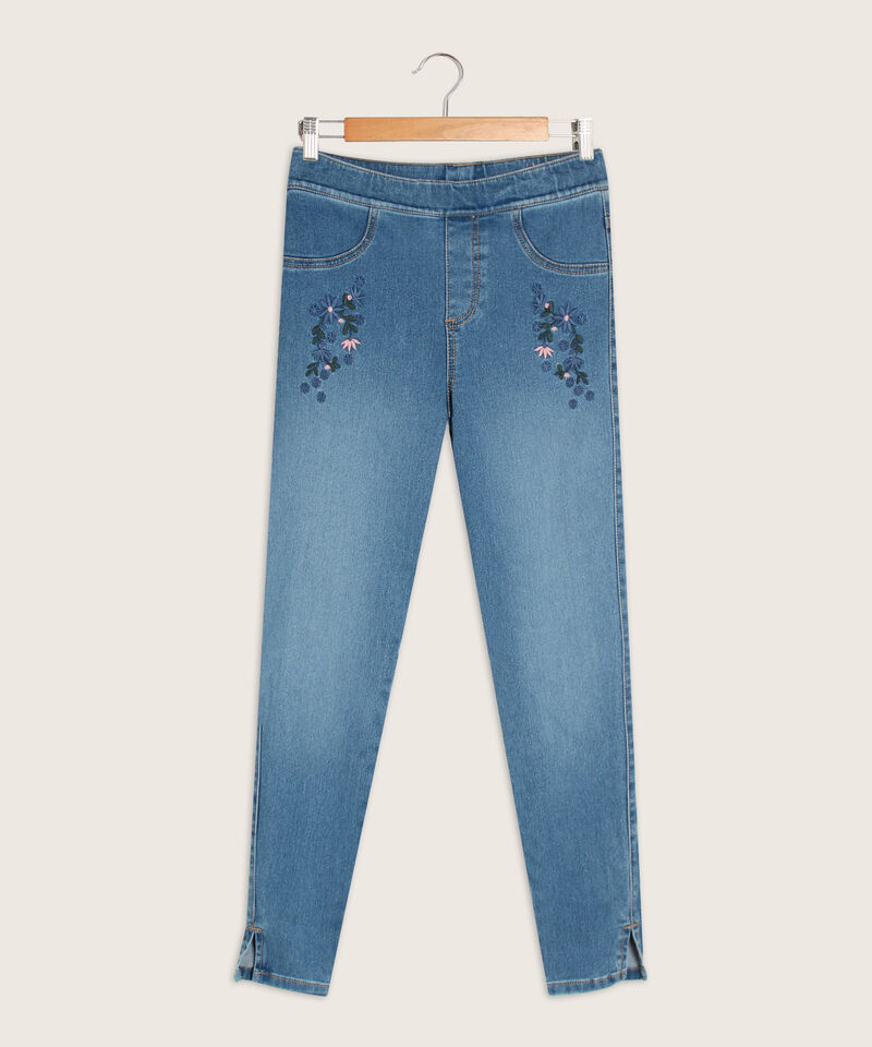 Jegging con Bordados y Abertura