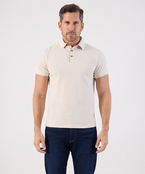 Polo De Botones Contraste Para Hombre image number null