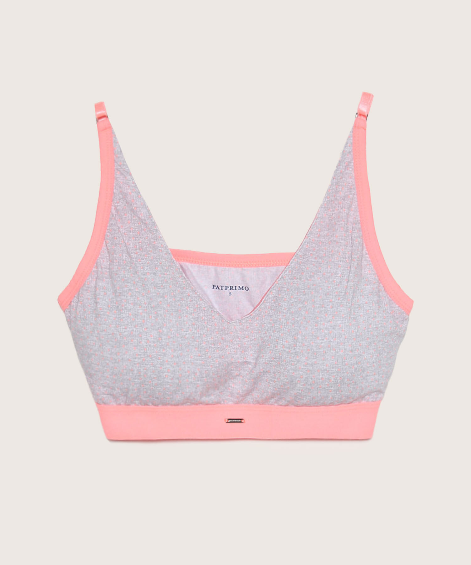 Top Triangular Algodón Estampado