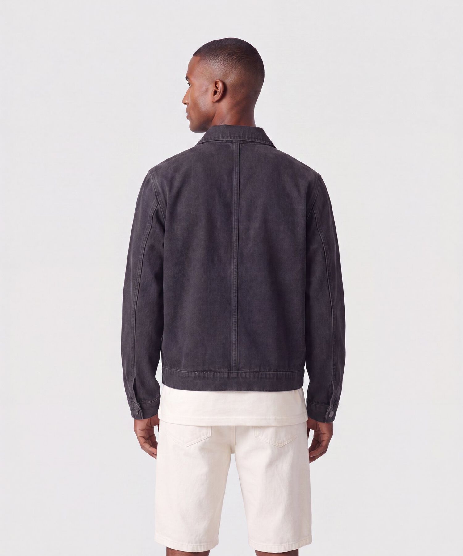 Chaqueta Unicolor Para Hombre