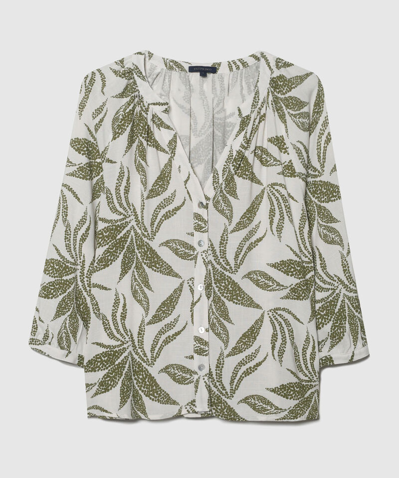 Blusa Manga 3/4 Cuello Neru Estampada