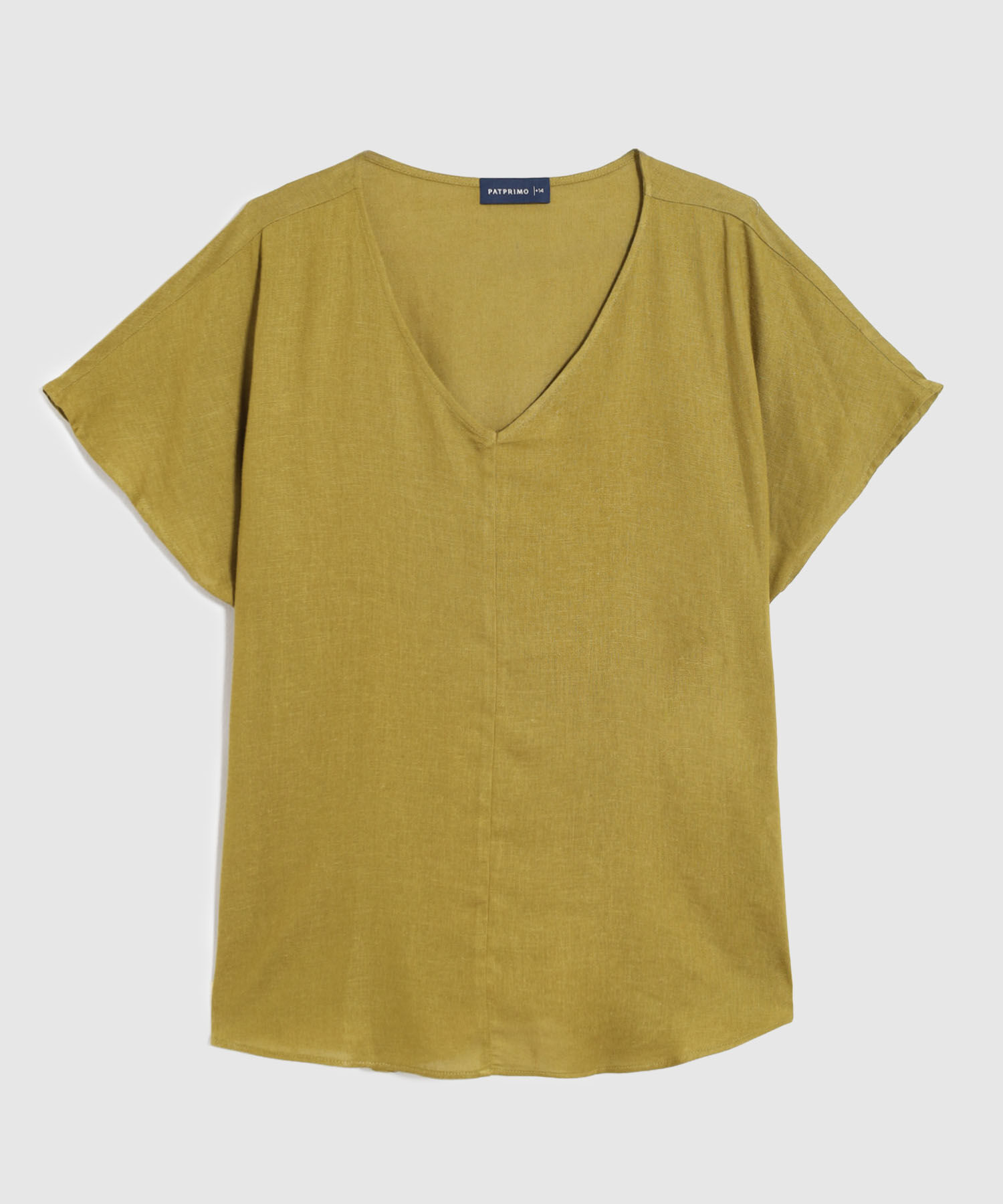 Blusa Manga Corta Unicolor