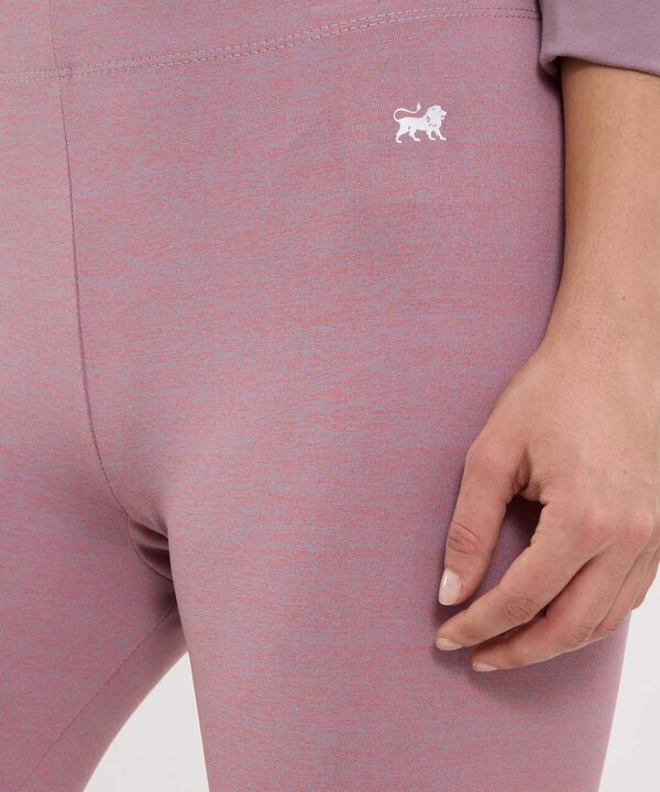Leggings Para Mujer De Tejido Jaspeado  image number null
