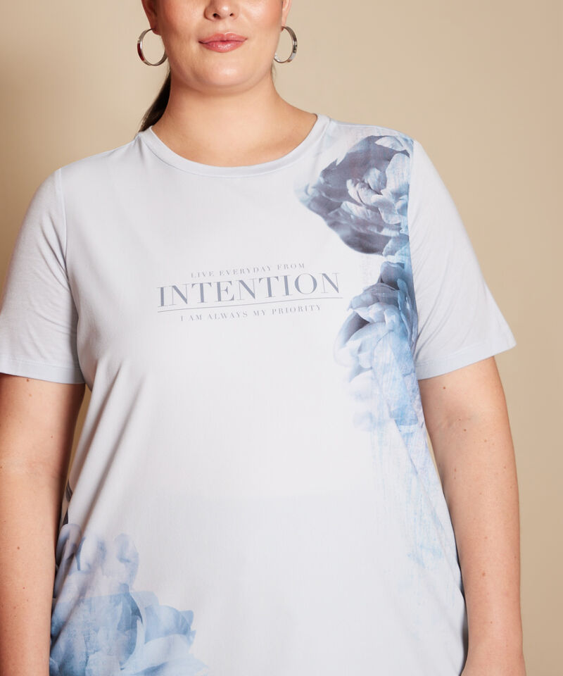 Camiseta Cuello Redondo Manga corta Unicolor Con Delantero Sublimado
