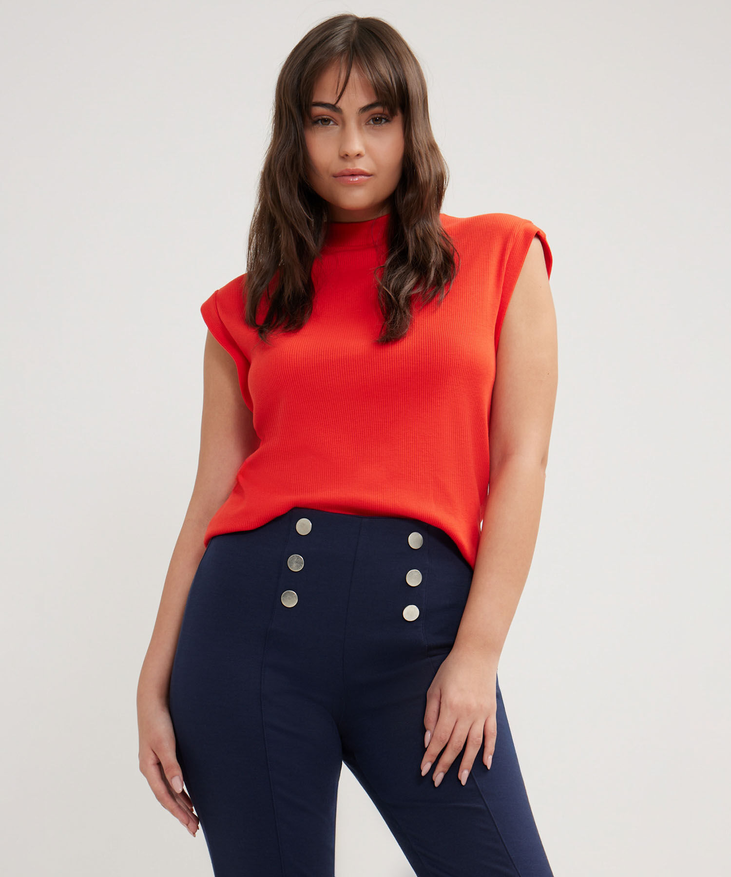 Camisetas de cuello alto mujer 2025