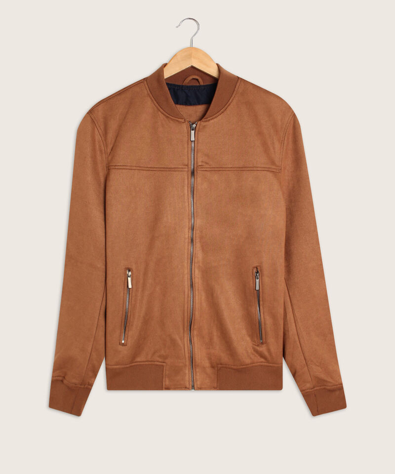 Chaqueta Tipo Bomber Con Bolsillos