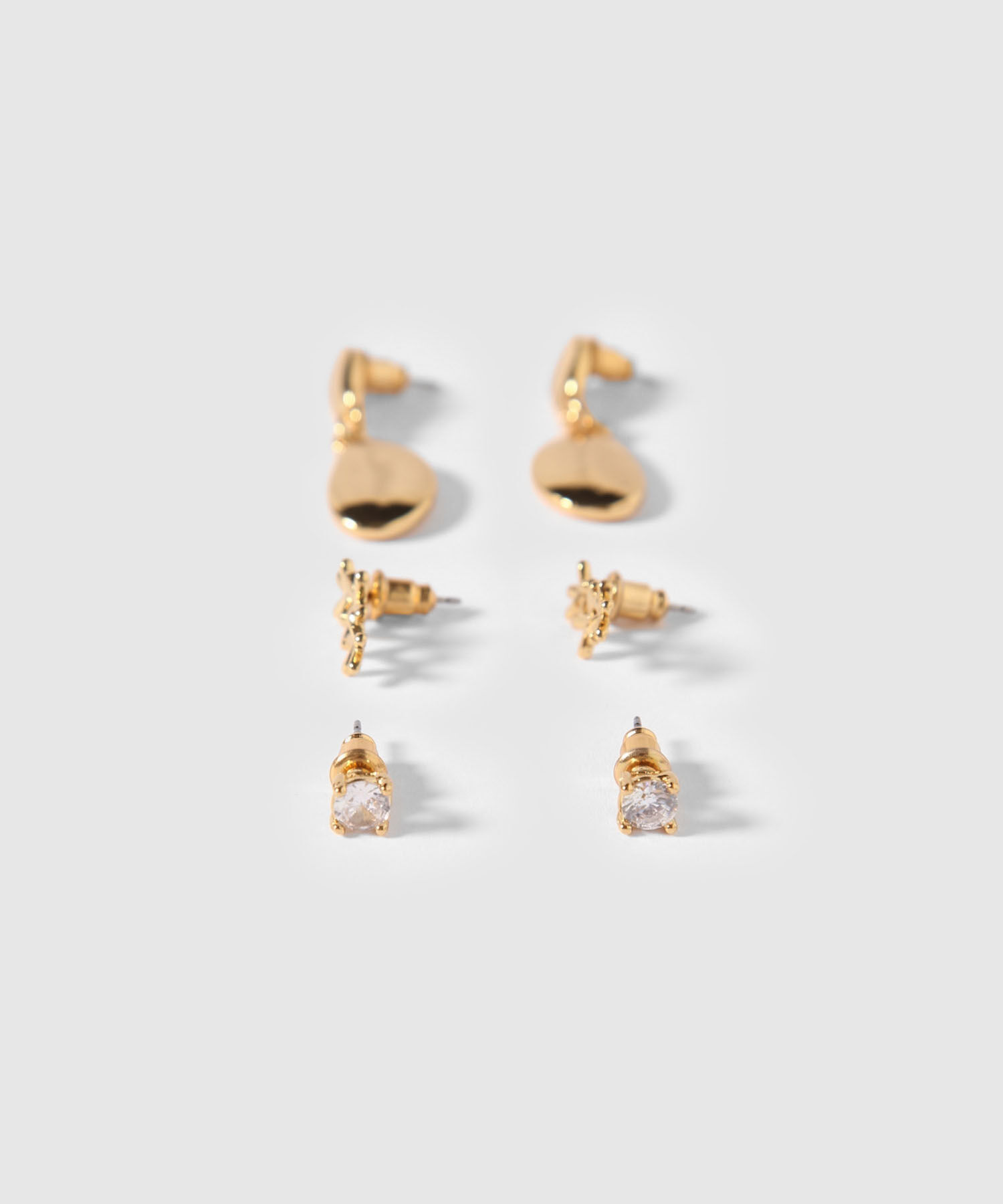 Aretes Set X 3 Pares De Aretes Ref. Kf232-0434