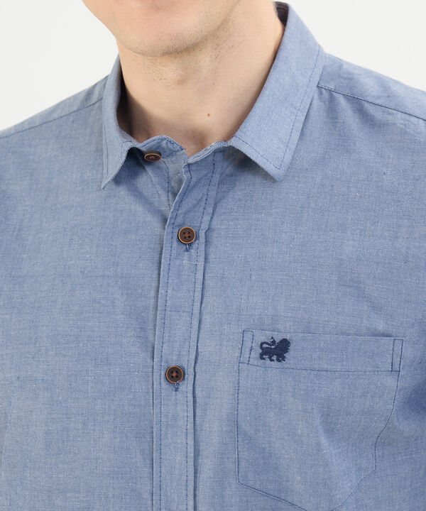 Camisa en Efecto Rústico