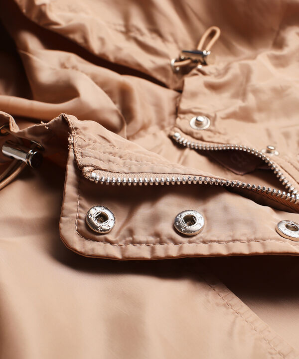 Chaqueta Impermeable Con Capucha Para Mujer Curvy