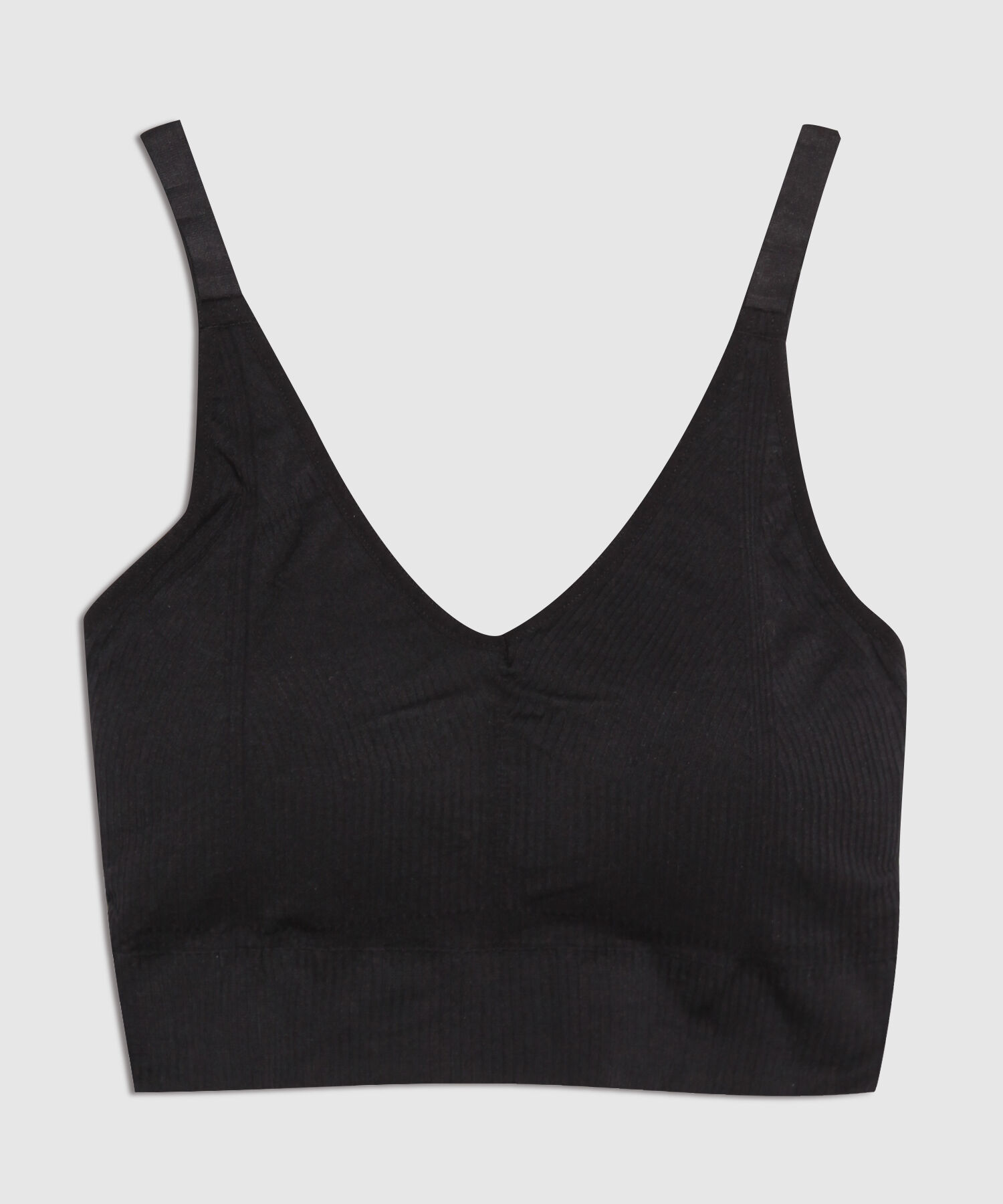 Top Top Seamless Escote V Con Tiras Ajustables