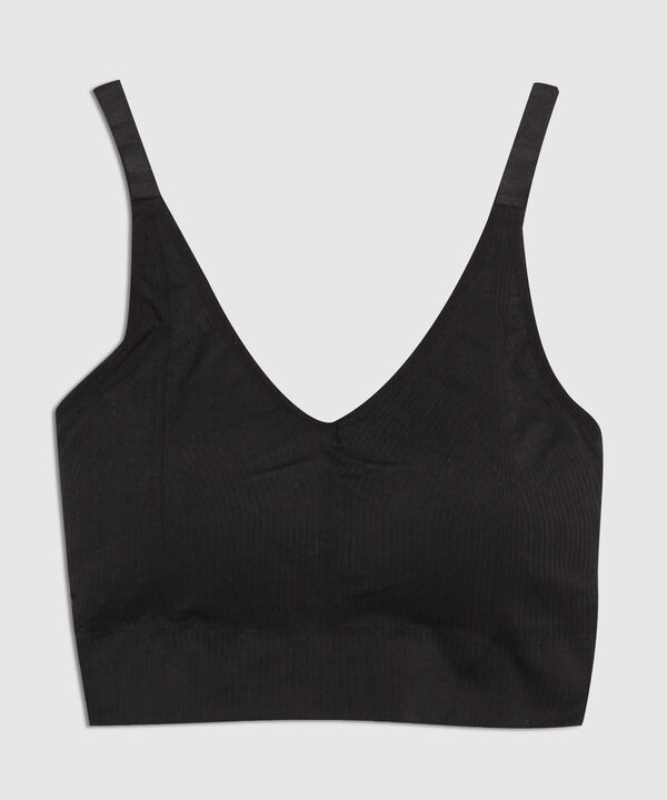 Top Top Seamless Escote V Con Tiras Ajustables image number null