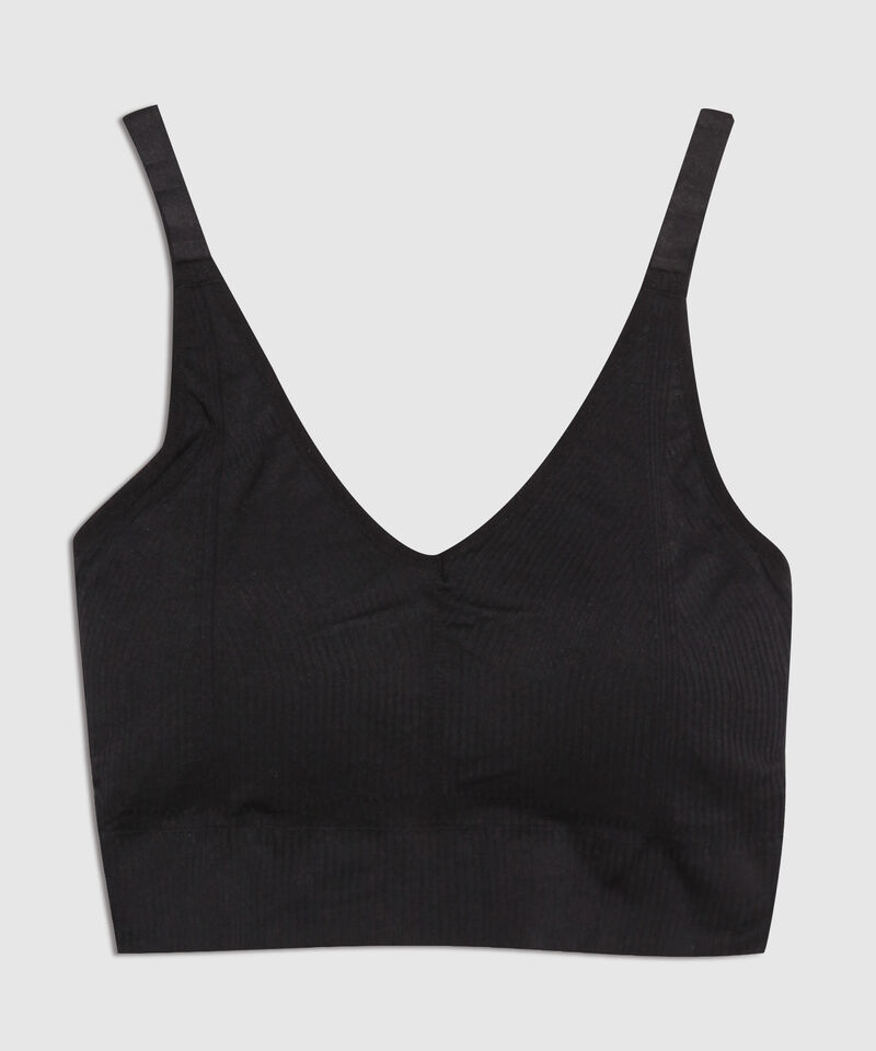 Top Top Seamless Escote V Con Tiras Ajustables