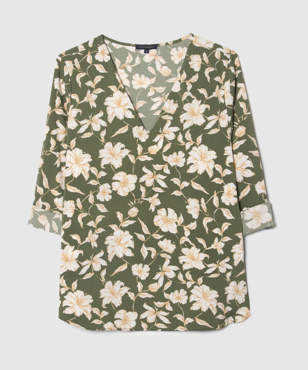 Blusa Manga 3/4 Estampada