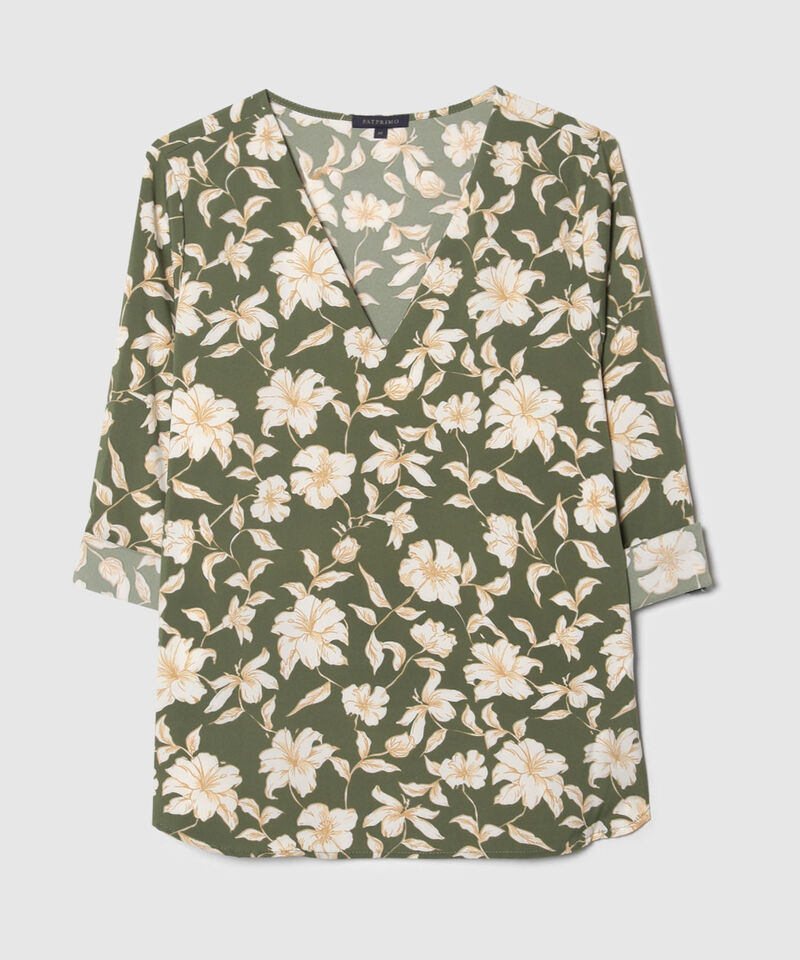 Blusa Manga 3/4 Estampada