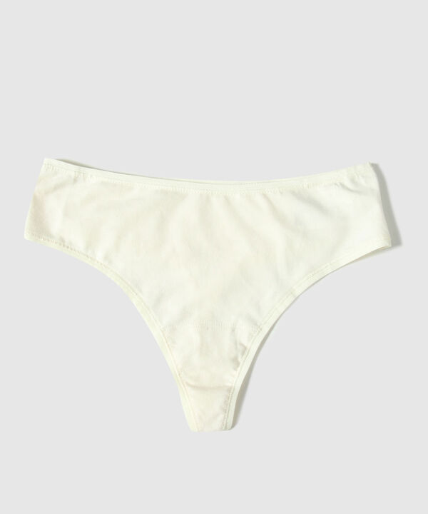 Panty Tanga Brasilera En Algodón image number null