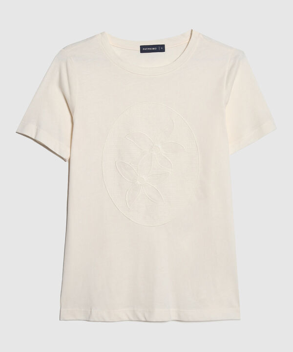 Camiseta Bordado Floral