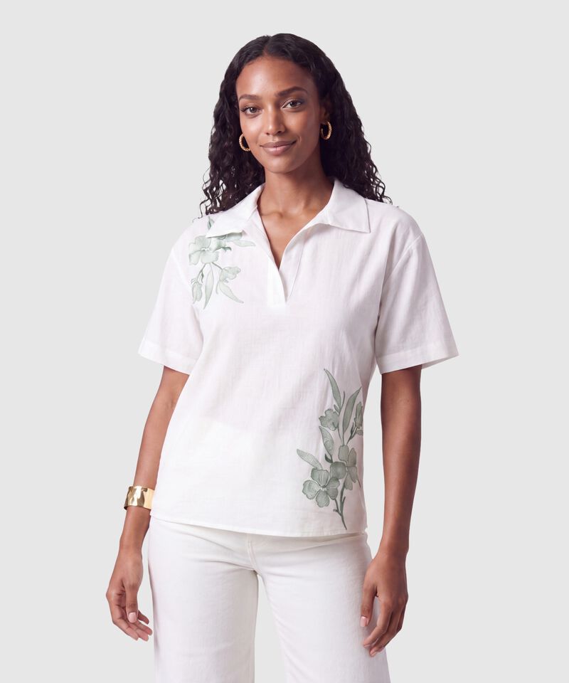 Camisa Con Estampado Para Mujer