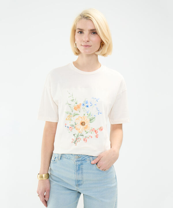 Camiseta Bordada con Estampado image number null