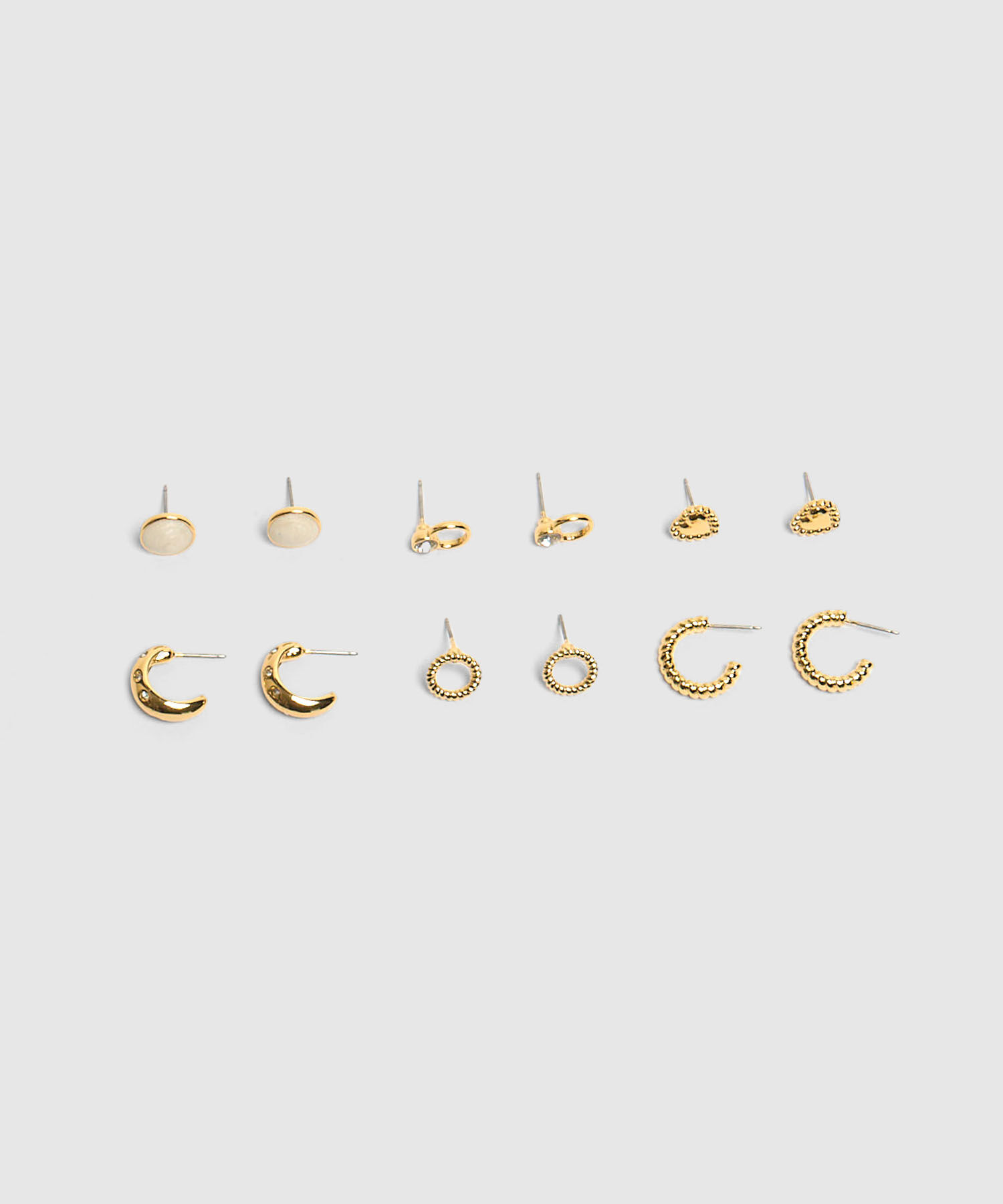 Set X6 Aretes Variados Mujer