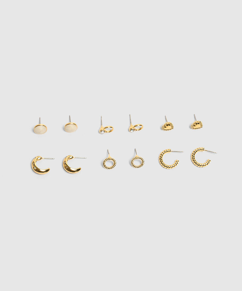 Set X6 Aretes Variados Mujer