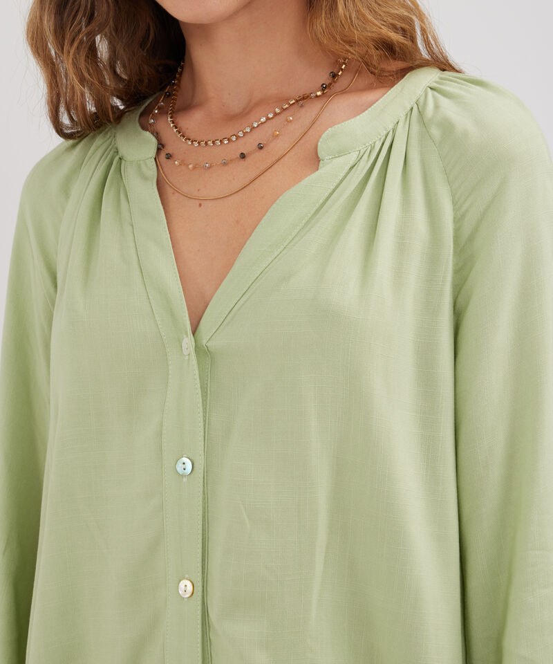 Blusa Manga 3/4 Cuello Neru Unicolor