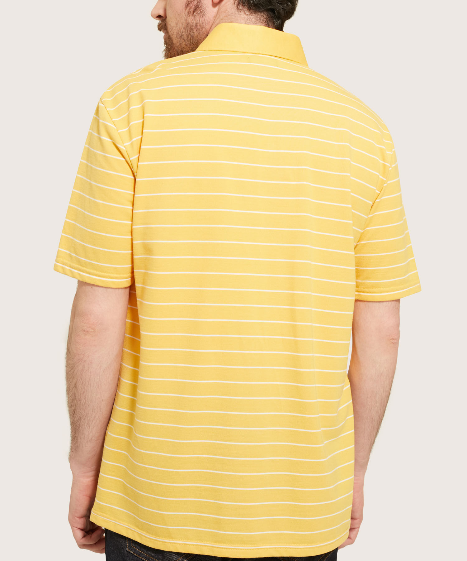 Polo Cuello Duro  Preteñido Bicolor