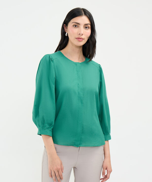 Blusa en Efecto Rústico image number null