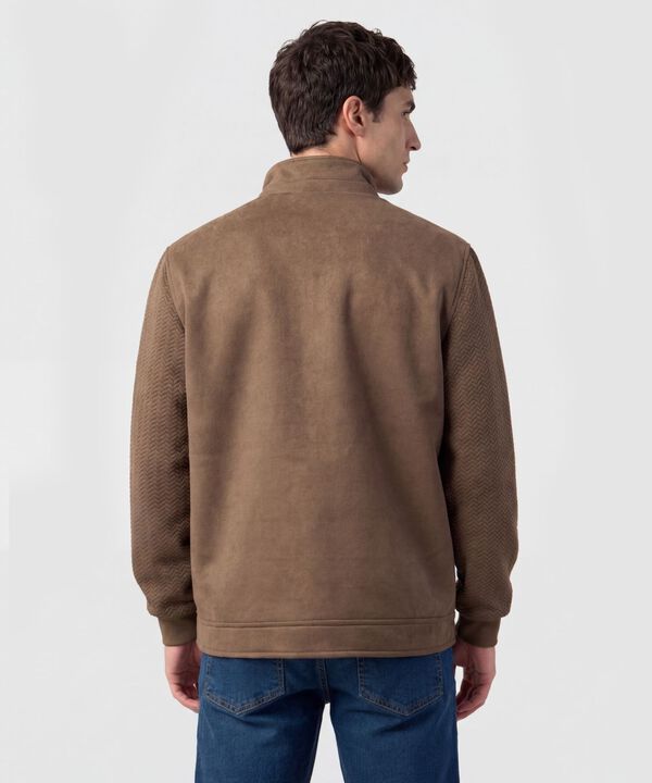 Chaqueta Con Bolsillos De Tapa Para Hombre