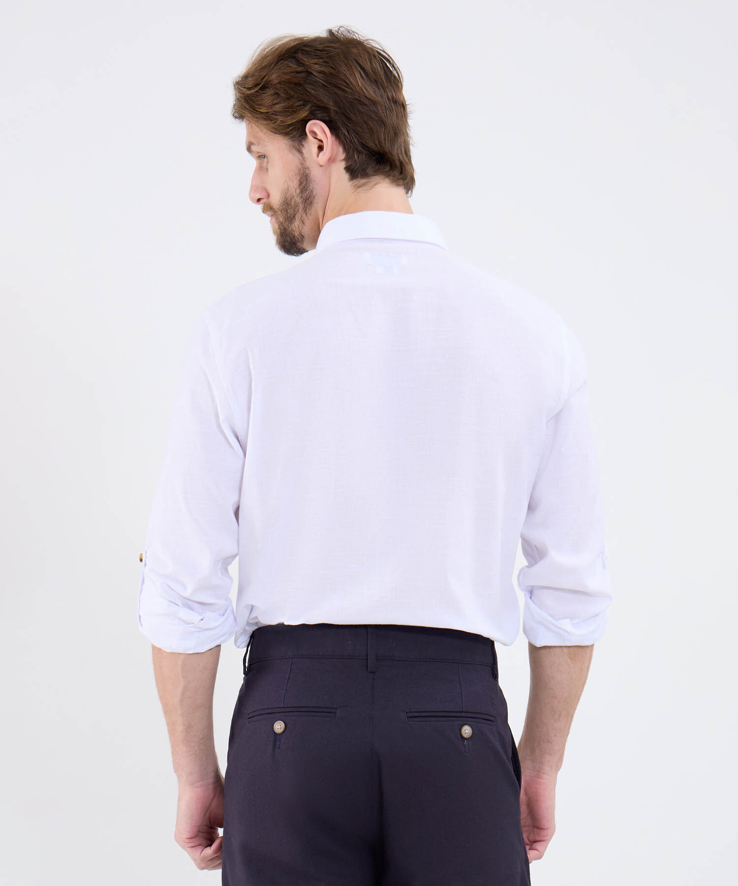Camisa Manga Larga Con Charretera