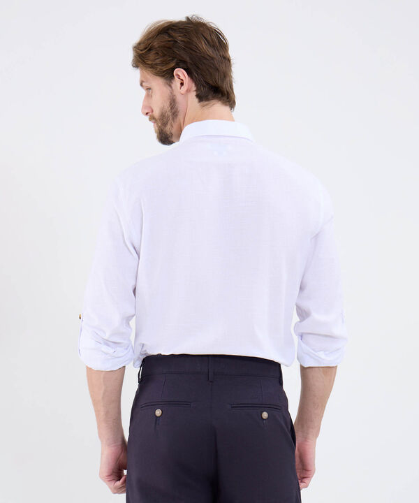 Camisa Manga Larga Con Charretera