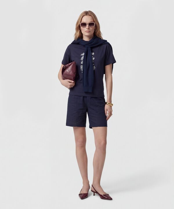 Camiseta Cuello Redondo Cl&aacute;sica Para Mujer