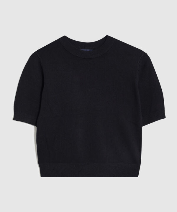 Camiseta Unicolor Manga Corta para Mujer image number null