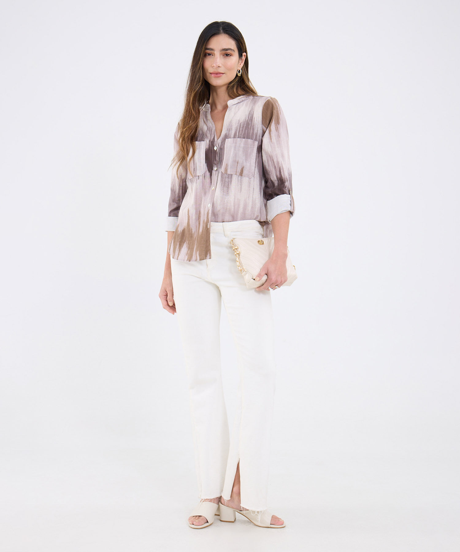 Blusa Estampada Manga Larga