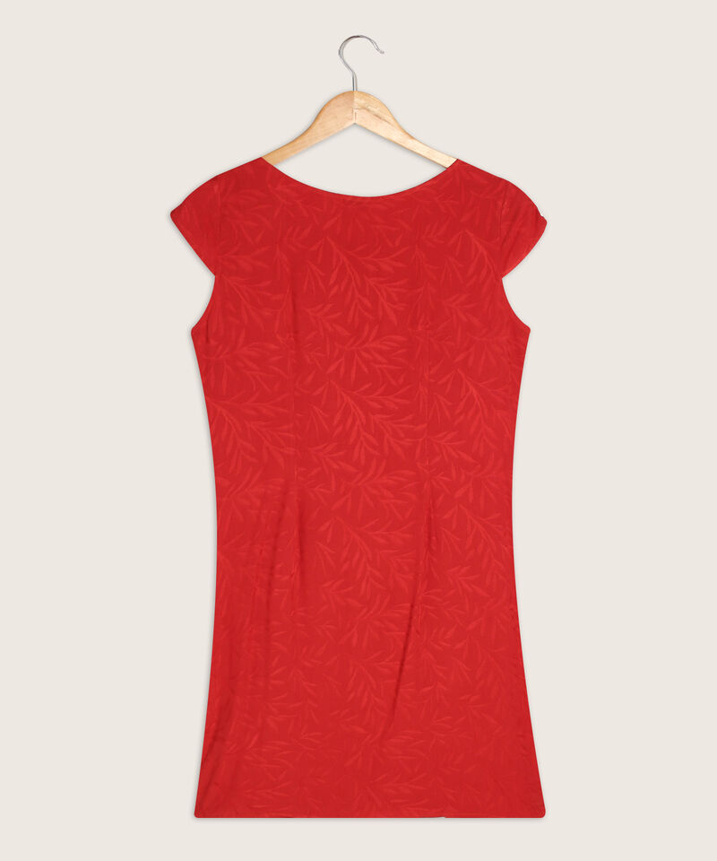 Vestido Unicolor Manga Corta