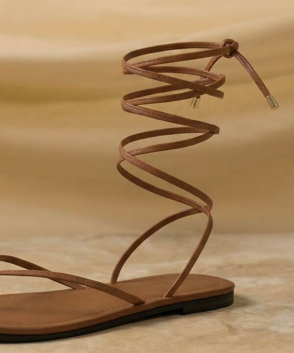 Sandalias De Amarre Tipo Romano Para Mujer