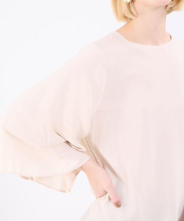 Blusa Manga 3/4 Con Capas Para Mujer