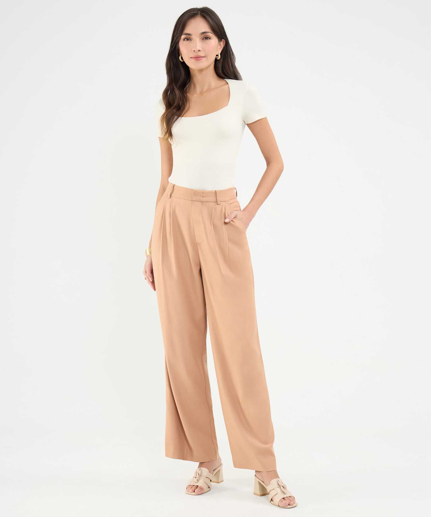 Pantalón en Efecto Lino